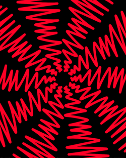 Glitching Lines Colorful Optical Illusion GIF