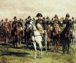Glitching Portrait Of Horseback Riding Napoleon Meme GIF