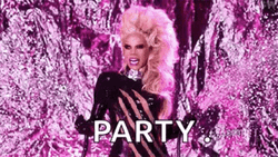 Glitter Bomb Rupaul Purple Party GIF