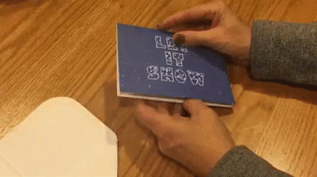 Glitter Bomb Surprise Card GIF