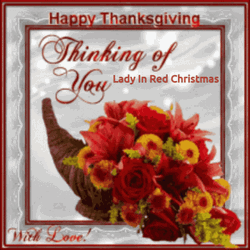 Glitter Flowers Animated Thanksgiving GIF