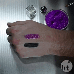 Glitter Hand Makeup Test