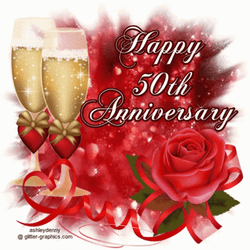Glitter Happy Anniversary GIF