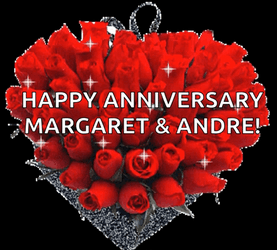Glitter Happy Anniversary Margaret And Andre GIF