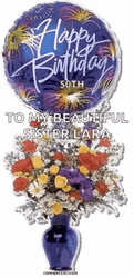 Glitter Happy Birthday Sister Lara GIF