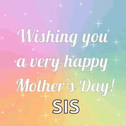 Glitter Happy Birthday Sister Mother's Day GIF