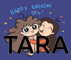 Glitter Happy Birthday Sister Tara GIF