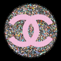 Glitter Sequins Chanel Logo