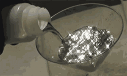 Glitter Water Pouring In Wine Glass GIF