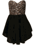 Glittered Black Cocktail Dress