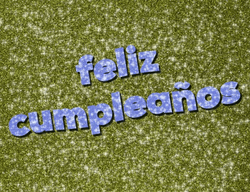 Glittered Feliz Cumpleaños Dancing GIF
