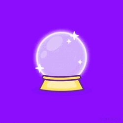 Glittery Crystal Ball Showing Donut GIF
