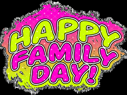 Glittery Family Day Text Design GIF