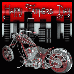 Glittery Fathers Day Bike