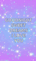 Glittery Goodnight I Love You GIF