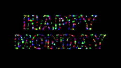 Glittery Happy Monday Text New Week GIF