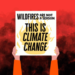 Global Warming Wildfires Slogan GIF