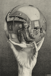 Globe Art Optical Illusion GIF