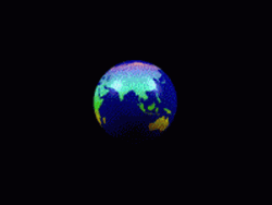 Globe Continuous Rotation GIF