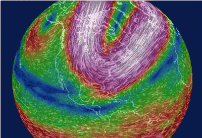 Globe Showing Various Colors GIF