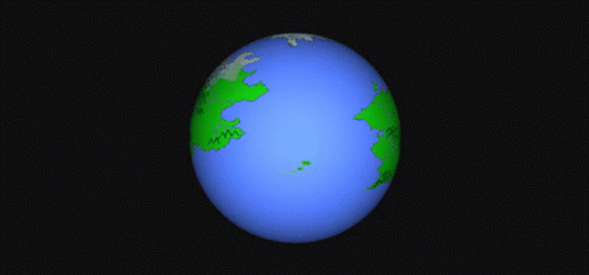 Globe Slow Rotation GIF