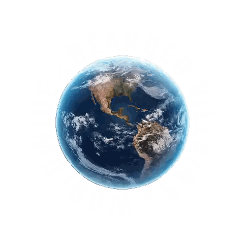 Globe With Clouds Sticker