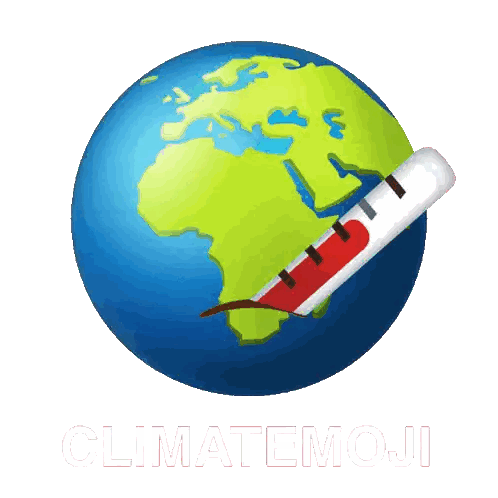 Globe With Thermometer Cartoon Sticker