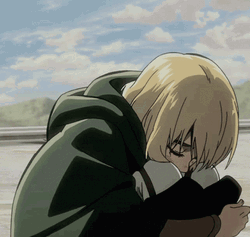 Gloomy Armin Arlert Sulking GIF