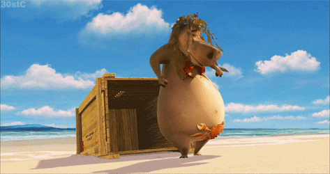 Gloria The Hippo Summer Vacation GIF
