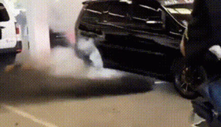 Glossy Black Innova Burnout GIF
