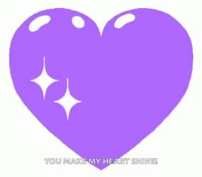 Glossy Purple Moving Heart GIF
