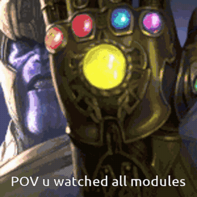 Glove Saying Pov U Watched All Modules GIF