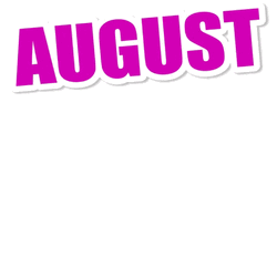 Glowing August Waving GIF