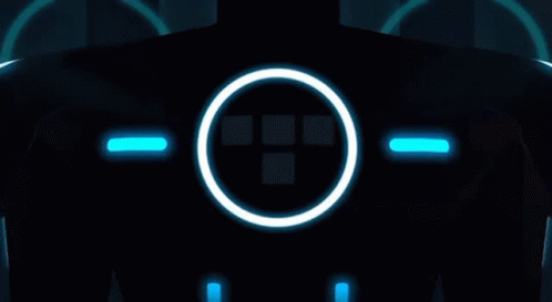 Glowing Circle With Square GIF