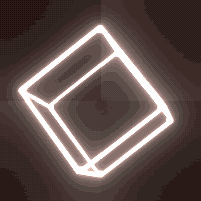 Glowing Cube GIF