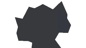 Glowing Eyes Pixel Art Character Sticker