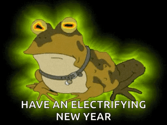 Glowing Hypnotoad Electrifying New Year GIF