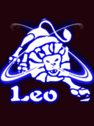 Glowing Leo Zodiac Sign GIF