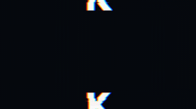 Glowing Letter K In The Dark GIF