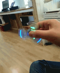 Glowing Light Fidget Spinner GIF