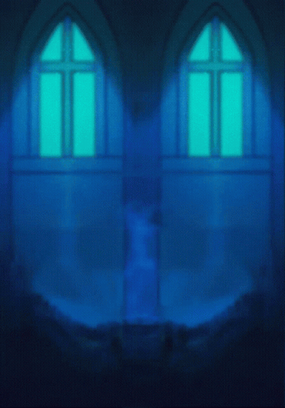 Glowing Object On Blue Background GIF