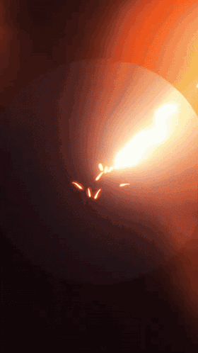Glowing Object With Sparks GIF