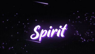 Glowing Purple Spirit Word GIF