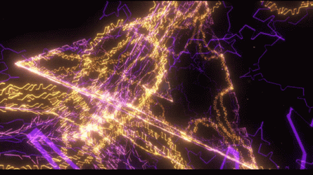 Glowing Pyramid Fractal GIF