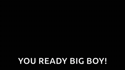 Glowing Scary Face Saying You Ready Big Boy GIF