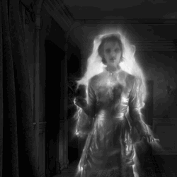 Glowing Skeleton Bride GIF