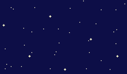Glowing Stars On Blue Background