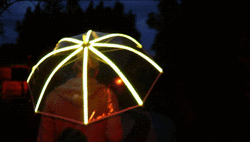 Glowing Transparent Umbrella GIF