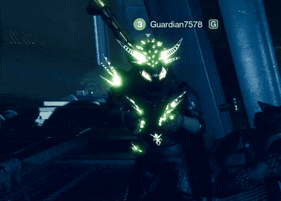 Glowing Video Game Character Guardian GIF