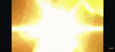 Glowing Yellow And Orange Computer Screen With White Border GIF